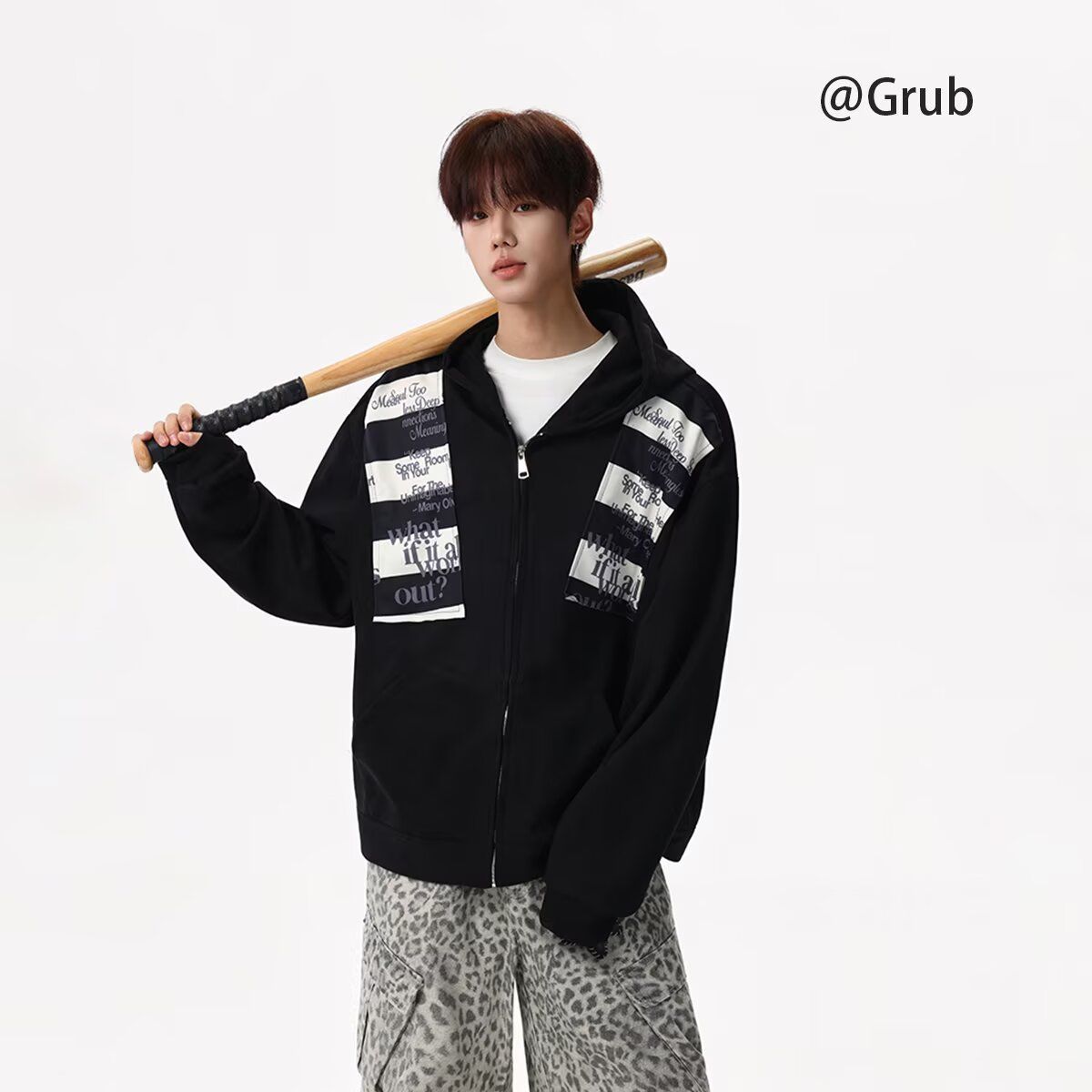 1506/WW0061/P49新款卫衣港风宽松简约连帽卫衣开衫男女同款1，男装卫衣，星座1506-1