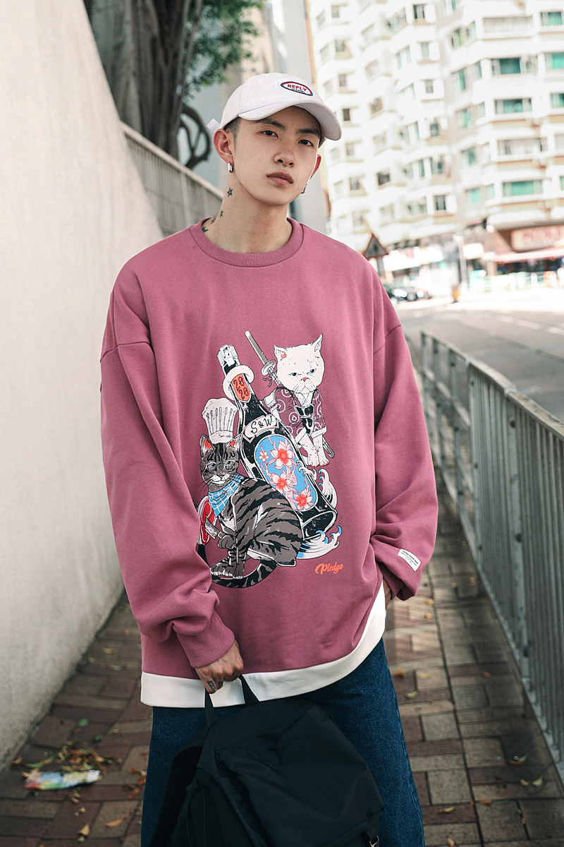 2021春宽松棉潮款招财猫卫衣大嘴恐龙005/有差价（低88）,男装卫衣,星座1506-1