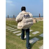 1506/MM261/P54美式复古灯芯绒刺绣立领棉服男情侣]宽松外套1，男装棉衣，星座1506-1