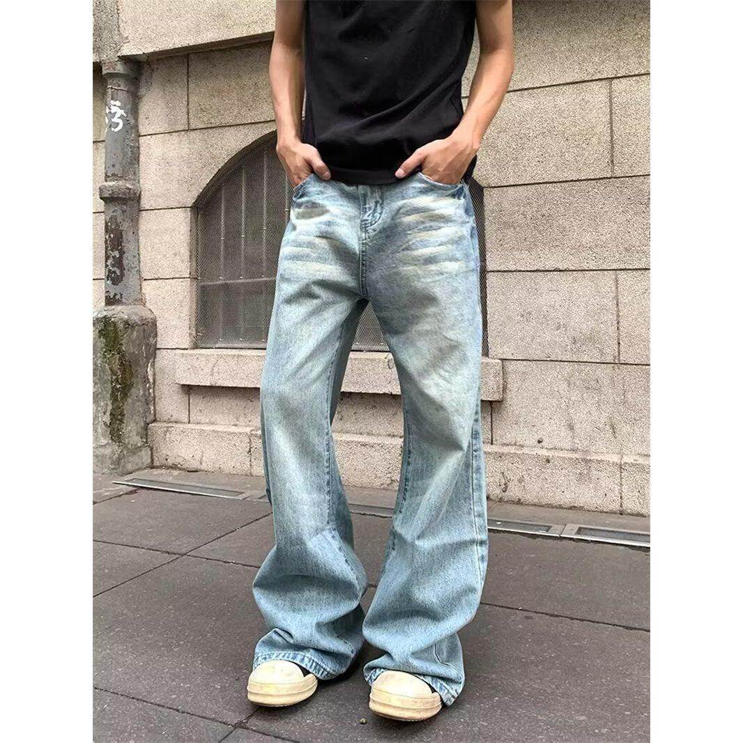 1506-1/K6901/P46显瘦牛仔裤男宽松直筒百搭休闲裤图片