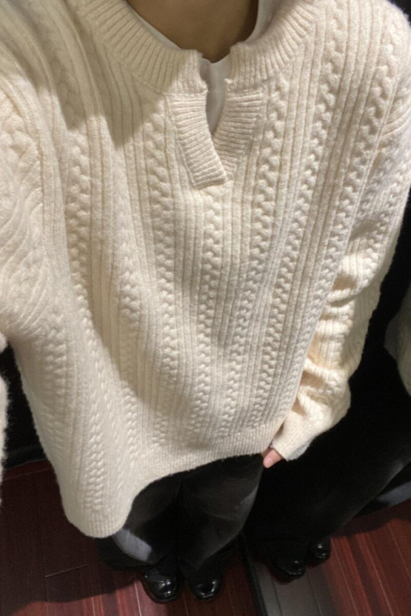1506/M50131/P70美式男女情侣慵懒高级感亨利领宽松套头针织衫2,男装针织衫/毛衣,星座1506-1