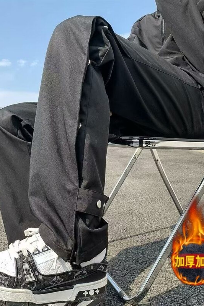 1506/KRK481/P43美式防水冲锋裤男新款高级感痞帅拉链登山裤1,男装休闲裤,星座1506-1