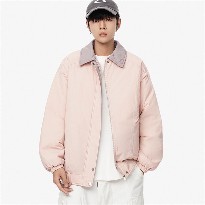 1506-1/M8606/P75潮情侣棉衣撞色宽松INSstudios男士棉服图片