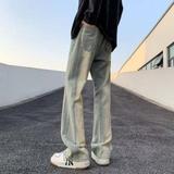 1506-1/K20091/P41高街水洗黄泥染牛仔裤微喇修身小个子男，男装牛仔裤，星座1506-1