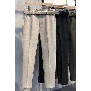 1506-1/XYK551/P59秋冬坠感毛呢料小西裤男士韩版图片