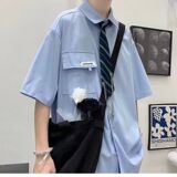 1506-1/C2651/P31学院风班服潮流情侣装衬衣上衣男，男装衬衫，星座1506-1