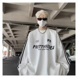 1506-1/WHS13111/P43小众设计感三条杠插肩条纹卫衣男，男装卫衣，星座1506-1