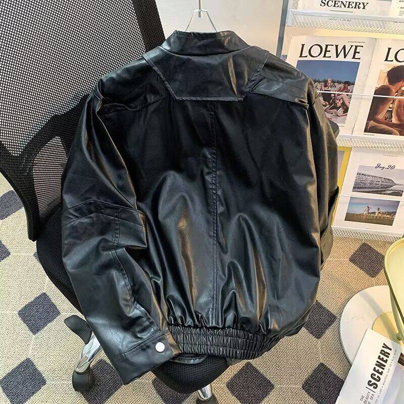 1506-1/JA1011/P75秋冬新款男机车U皮夹克皮衣男外套,男装夹克,星座1506-1