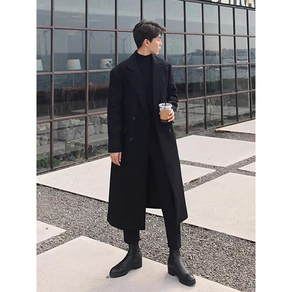 1506/FW171/94毛呢大衣男过膝秋冬风衣韩版英伦风高级感长款1,男装风衣,星座1506-1