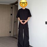 1506/Q2280/P44美式秋季新款潮牌宽松微喇垂感休闲长裤1，男装休闲裤，星座1506-1