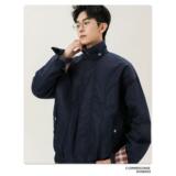 1506-1/J68151/P65韩版潮流男女拼接假两件翻领夹克，男装夹克，星座1506-1