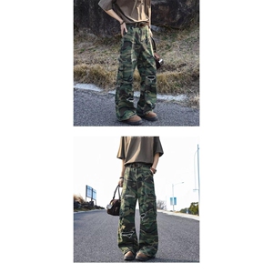 1506-1/KN60411/P65直筒微喇牛仔裤男女百搭长裤潮图片