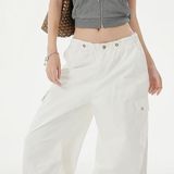 1506-1/KL90021/P85春季新款美式褶皱卫裤男痞帅微喇弯刀休闲裤子，男装休闲裤，星座1506-1