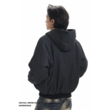 1506/MS50391/P102冬装美式条纹短款连帽棉衣男豹纹棉服外套1，男装棉衣，星座1506-1