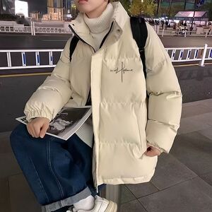 1506/QY2990/P63美式高街复古潮流棉服男冬季加厚立领棉衣外套1图片