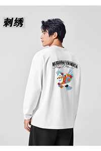 1506-1/TUT90281/P39夏季新款潮牌设计宽刺绣款长袖T图片