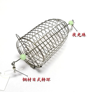 海钓船钓诱饵笼鸡笼打窝笼打窝器鱼饵笼饲料笼钓鱼不锈钢圆笼