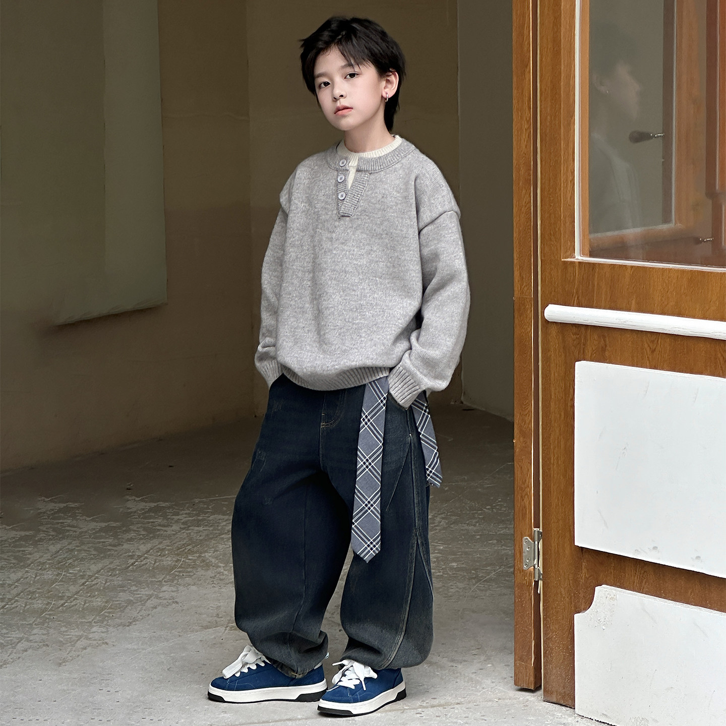 男童毛衣秋冬装2025新款儿童装冬季男大童加厚针织衫帅气毛线衣潮,童装/婴儿装/亲子装,毛衣/针织衫,淘宝优惠券,粉丝福利购,淘宝优惠卷