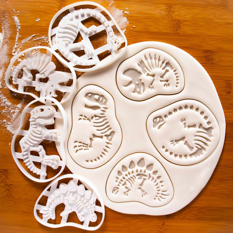3D立体恐龙卡通饼干模具