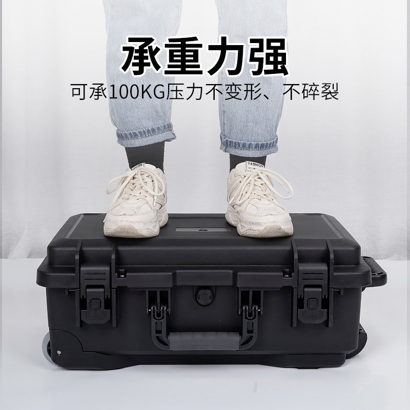 도구 드래그 상자 수리 대형 목공 보관 바퀴 달린 하드웨어 당김 막대 산업 등급 도구 상자 3층 방수 상자