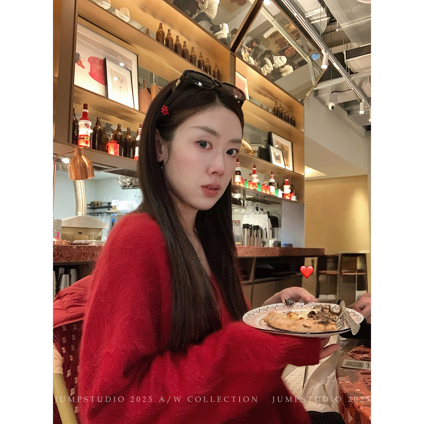 草莓跳12.22 10:00am 瑞秋密语 复古慵懒v领拉毛毛衣