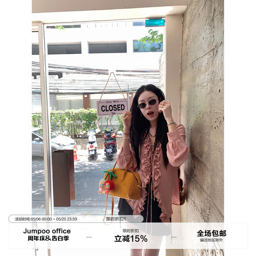 草莓跳 缎面飘带半身裙女夏季设计感百搭a字裙高腰显瘦短款裙子