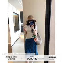 草莓跳 度假风碎花直筒半身裙女夏季新款高腰显瘦中长款休闲裙子