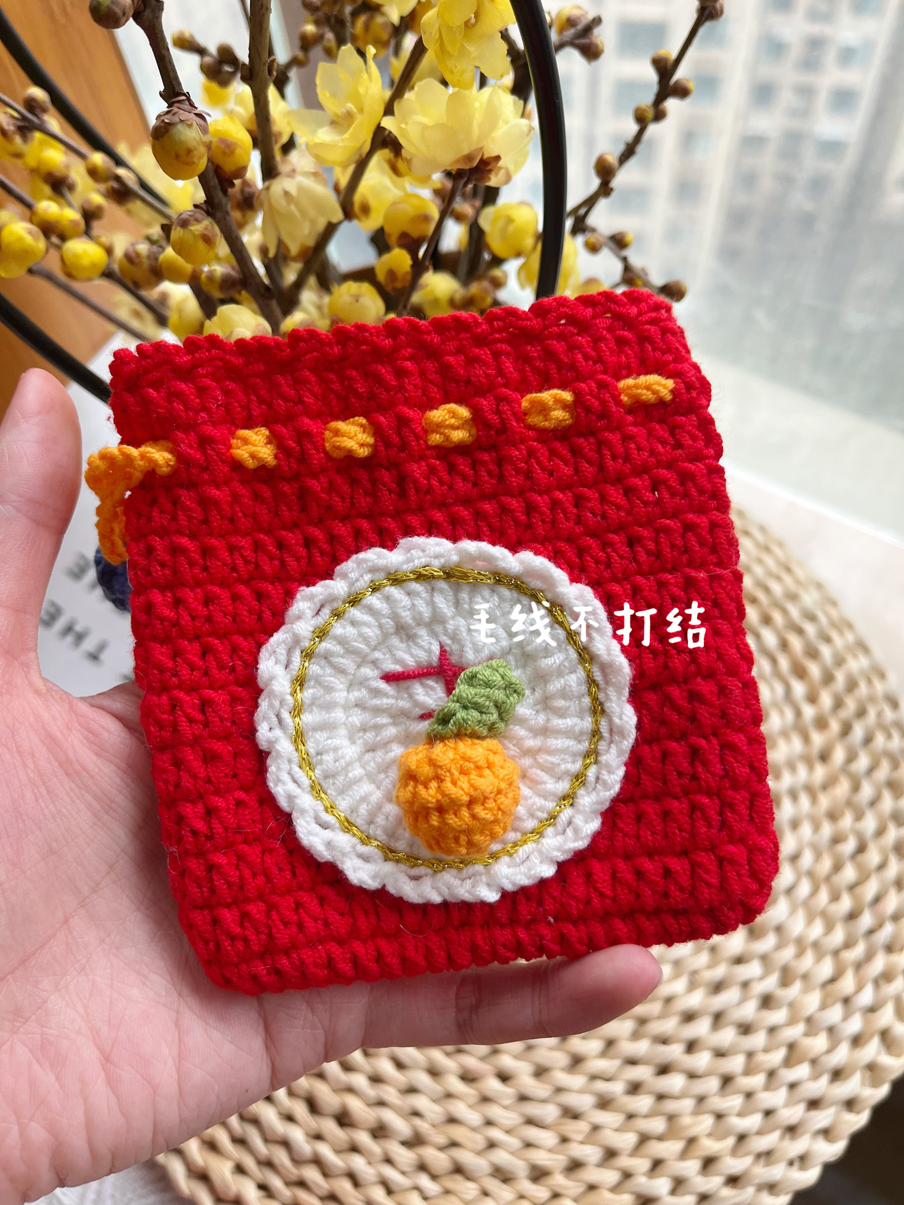 手工制作新手编织束口大吉大利零钱包成品耳机包收纳包束口包卡包,服饰配件/皮带/帽子/围巾,DIY编织材料包,淘宝优惠券,粉丝福利购,淘宝优惠卷