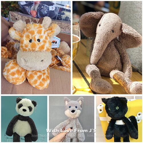 呆萌可爱JELLYCAT长颈鹿安抚玩偶