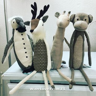 绝版稀有款！英国jellycat SKANDOODLE独角兽 长颈鹿 猫头鹰玩偶