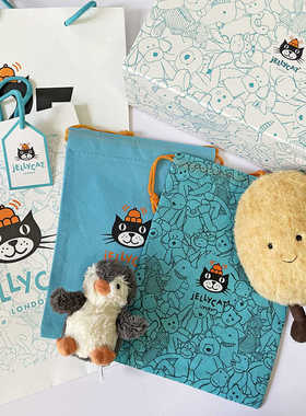 不单卖！纸袋没多好只是原品牌而已，买jELLYCAT玩偶可以选配！