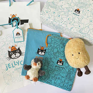 不单卖！纸袋没多好只是原品牌而已，买jELLYCAT玩偶可以选配！