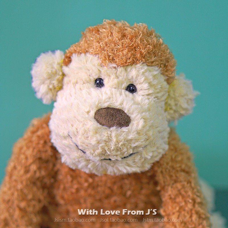 英国丛林猴子毛绒安抚玩偶 jellycat25周年经典小猴公仔玩具 礼物