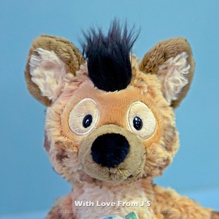 德国Nici鬣狗毛绒安抚玩偶钥匙扣 欧洲代购绝版玩具 野生朋友公仔