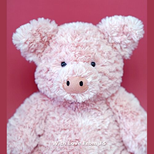 JELLYCAT人气粉色小猪毛绒公仔
