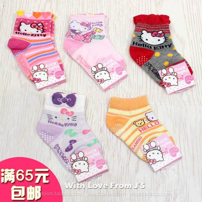 Korean genuine Korean Edition  Hello Kitty Female baby socks Girls Socks Slip Tongwain the Children/Baby/Family fitted , Children's socks( 0-16 Years)  category - from Buy2taobao.com to provide professional Taobao agent buy service