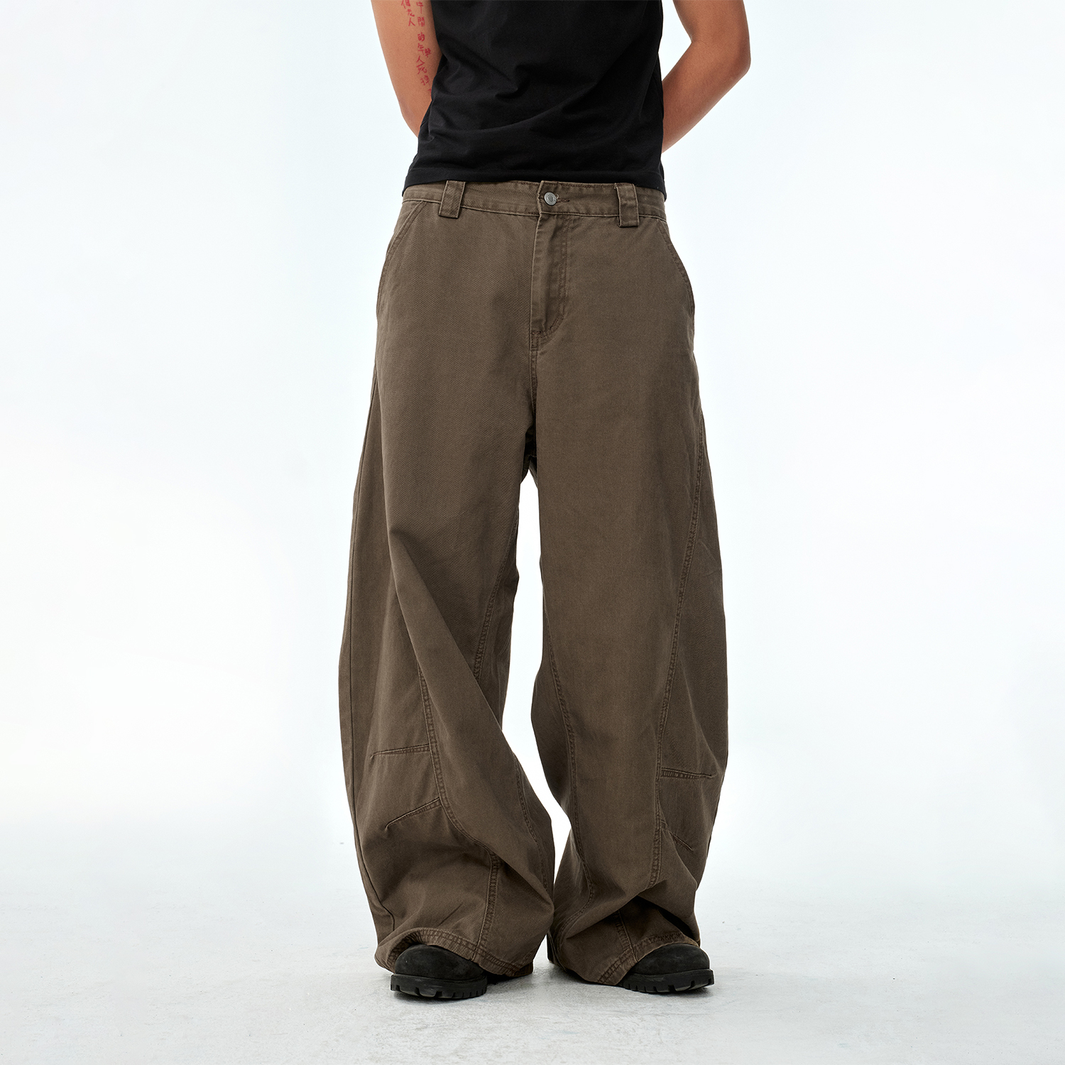 bipolar解构弯刀休闲长裤