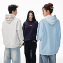 情侣 休闲宽松基础上衣男秋冬季 BIPOLAR刺绣logo帽衫 卫衣国潮美式