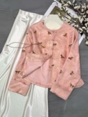 新中式 2026春季 新款 国风减龄圆领小马刺绣长上衣独特漂亮减龄国风