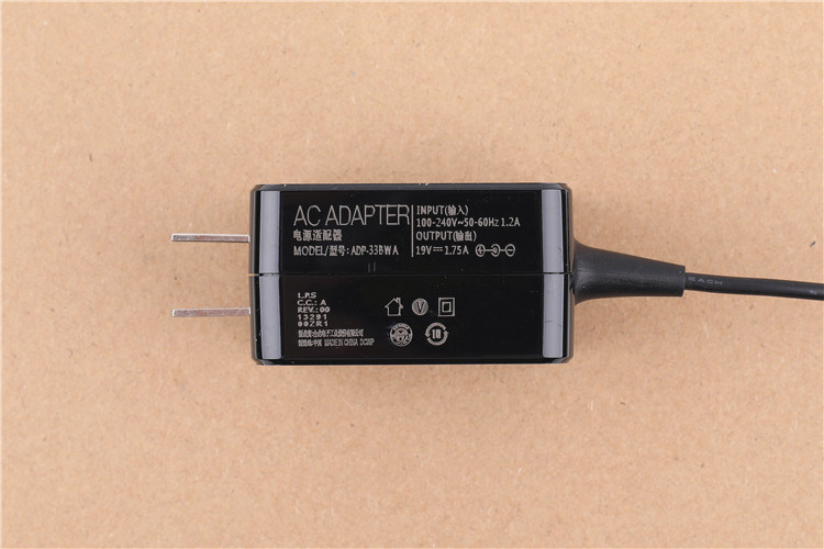 适用asus华硕r417n a441n笔记本电脑电源适配器19v1.75a充电线33w
