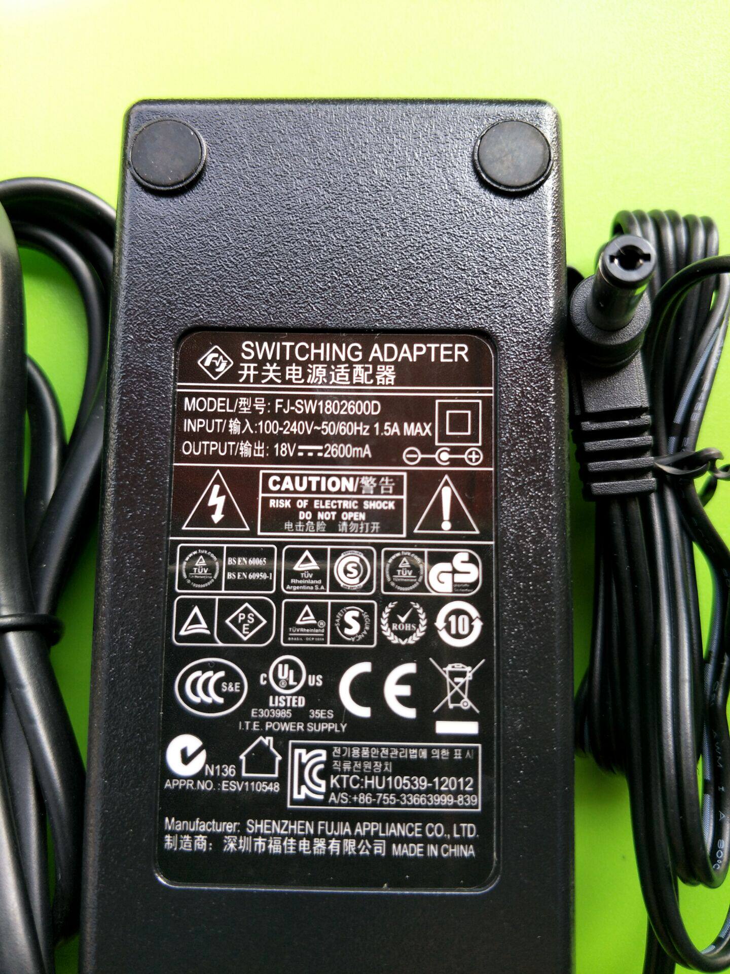 适用福佳18V2600MA克拉乌泽CRAWZER数码钢琴电源线适配器18V2.6a使用感如何?