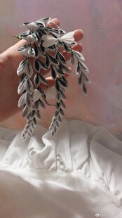 『摇曳』つまみ细工手工日本细工花和风花簪浴衣和服振袖