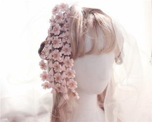 『垂樱』2.0 つまみ细工手工日本细工花和风花簪浴衣和服振袖樱花