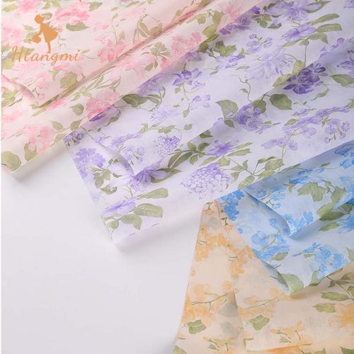 汉唐美新款花满筑印花牛奶棉纸