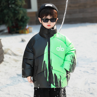 男童冬装加厚棉衣外套2025新款儿童宝宝洋气温感变色保暖羽绒棉服