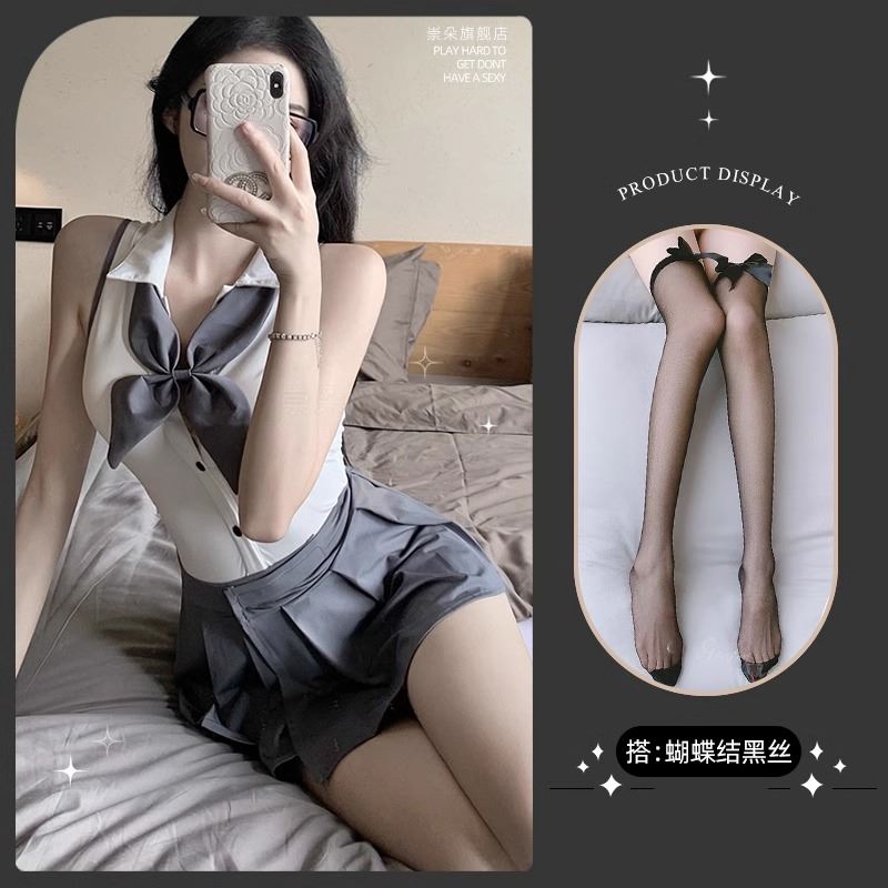 清趣衣服服性感火辣2024新款床上jk制服情取套装纯欲睡衣女款情侣