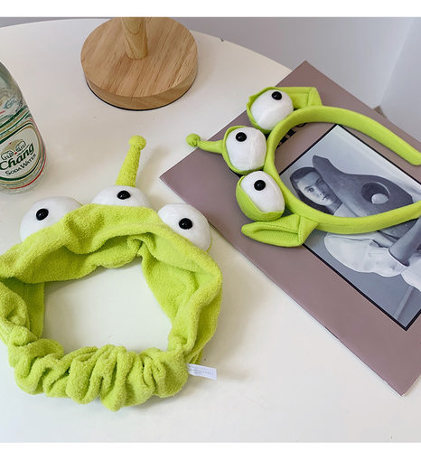 可爱三眼仔洗脸束发带头箍