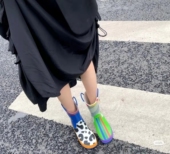 儿童防滑卡通鸳鸯巴斯光年雨靴 网红小红书ins风橡胶雨鞋 女款 水鞋