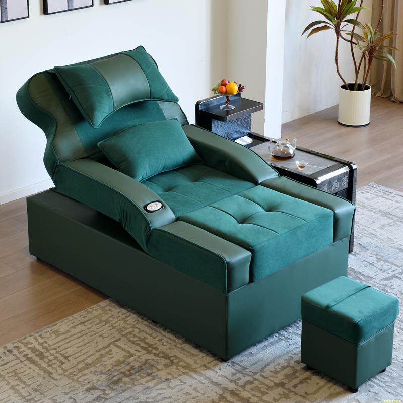 足浴沙发足疗床电动泡脚按摩一体床桑拿浴室休息躺椅足疗沙发椅子