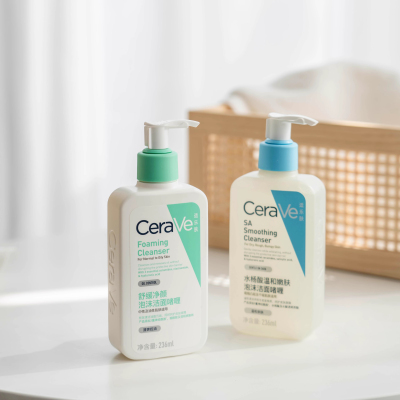 CeraVe适乐肤洗面奶氨基酸积雪草水杨酸泡沫洁面啫喱清洁洗面奶